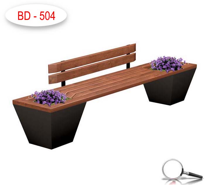 saksılı oturma bankı